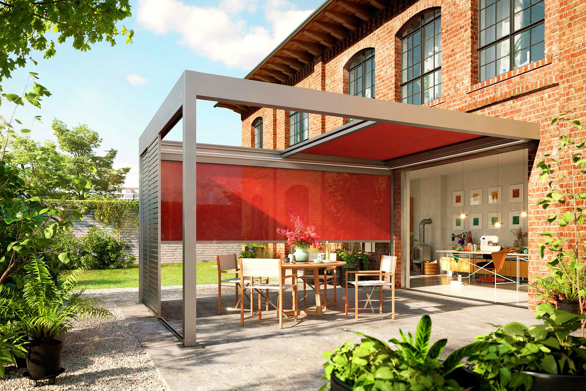 Das Lamellendach: ein neuer Trend als Alternative zu Markise und Pergola. Sonnenschutz ist so vielfältig.